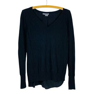 Everyday Vince Cashmere Wool Silk Sweater Black S Lightweight  Minimalist Luxe